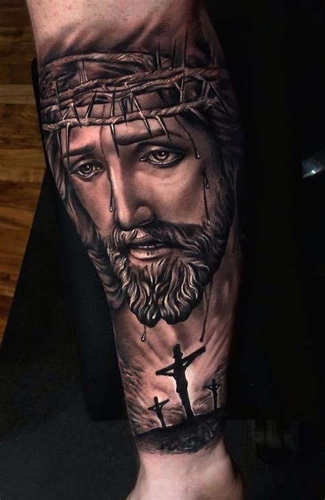 tatuajes de cristo en el brazo|tatuajes de jesucristo.